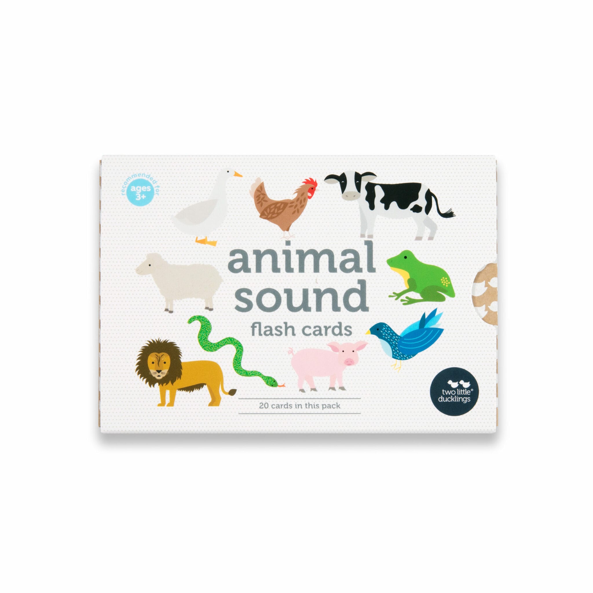 Two Little Ducklings Animal Sound Flash Cards - Milka