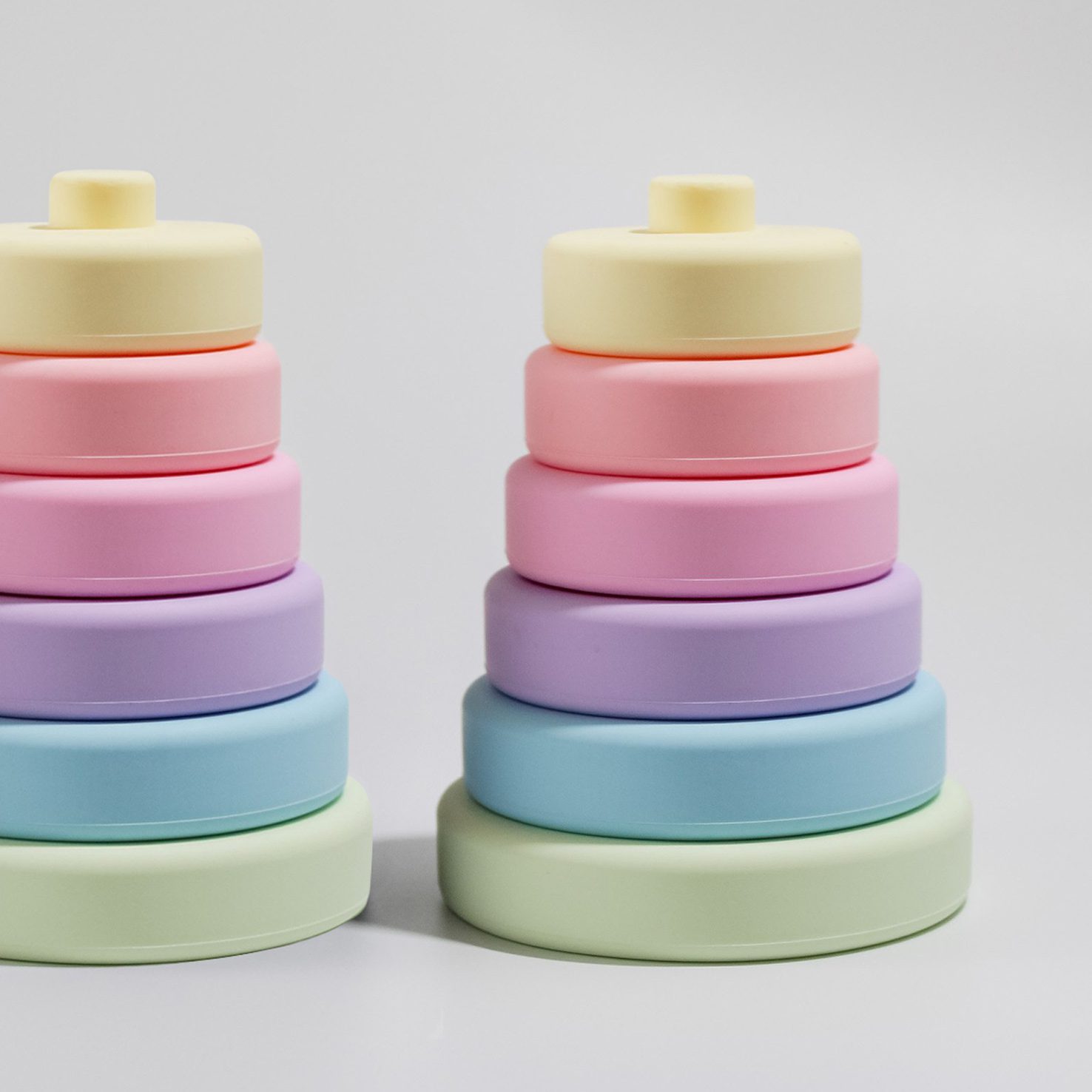 Silicone Stacking Rings Pastel Milka