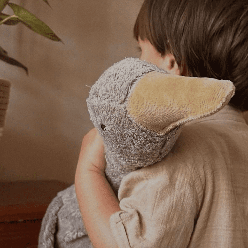 Senger Cuddly Animal - Goose Large Grey Vegan with Removable Heat